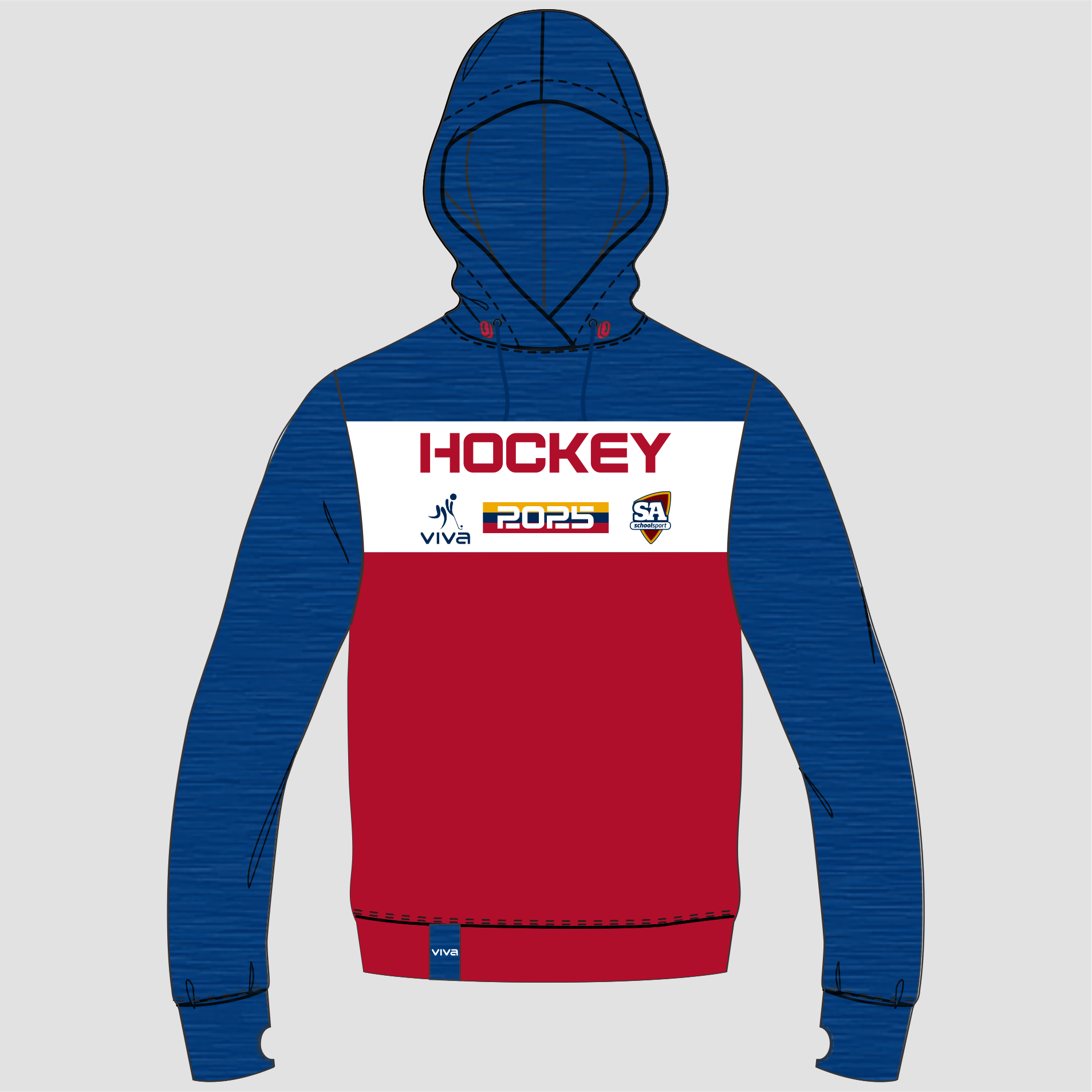SSSA HOCKEY EVENT HOODIE NAVY RED WH