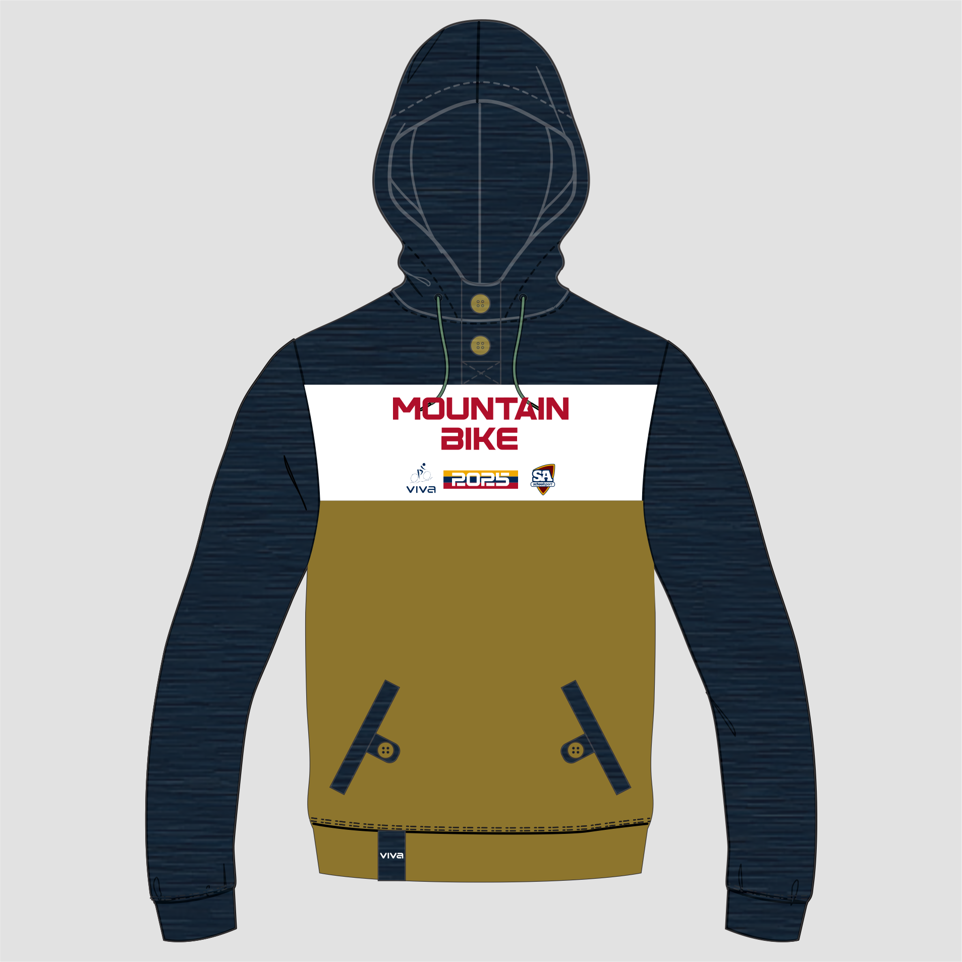 SSSA MOUNTAIN BIKE EVENT HOODIE BEIGE
