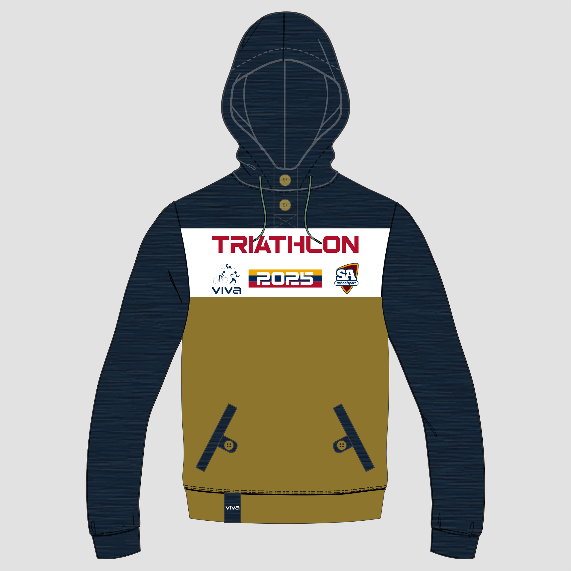 SSSA TRIATHLON EVENT HOODIE BEIGE