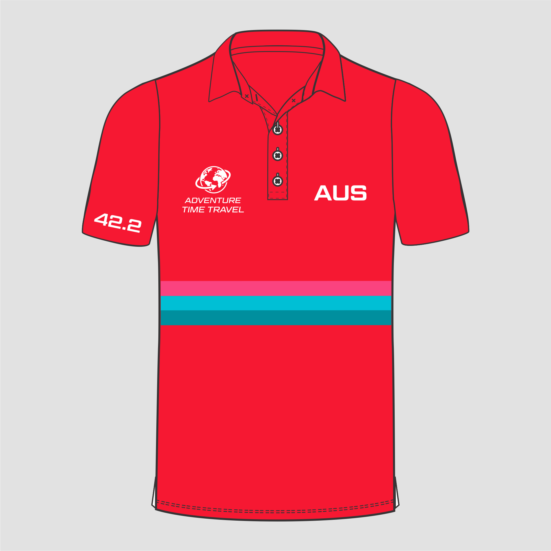 ATT  Staff Polo- Only TWO Polo included in package for staff
