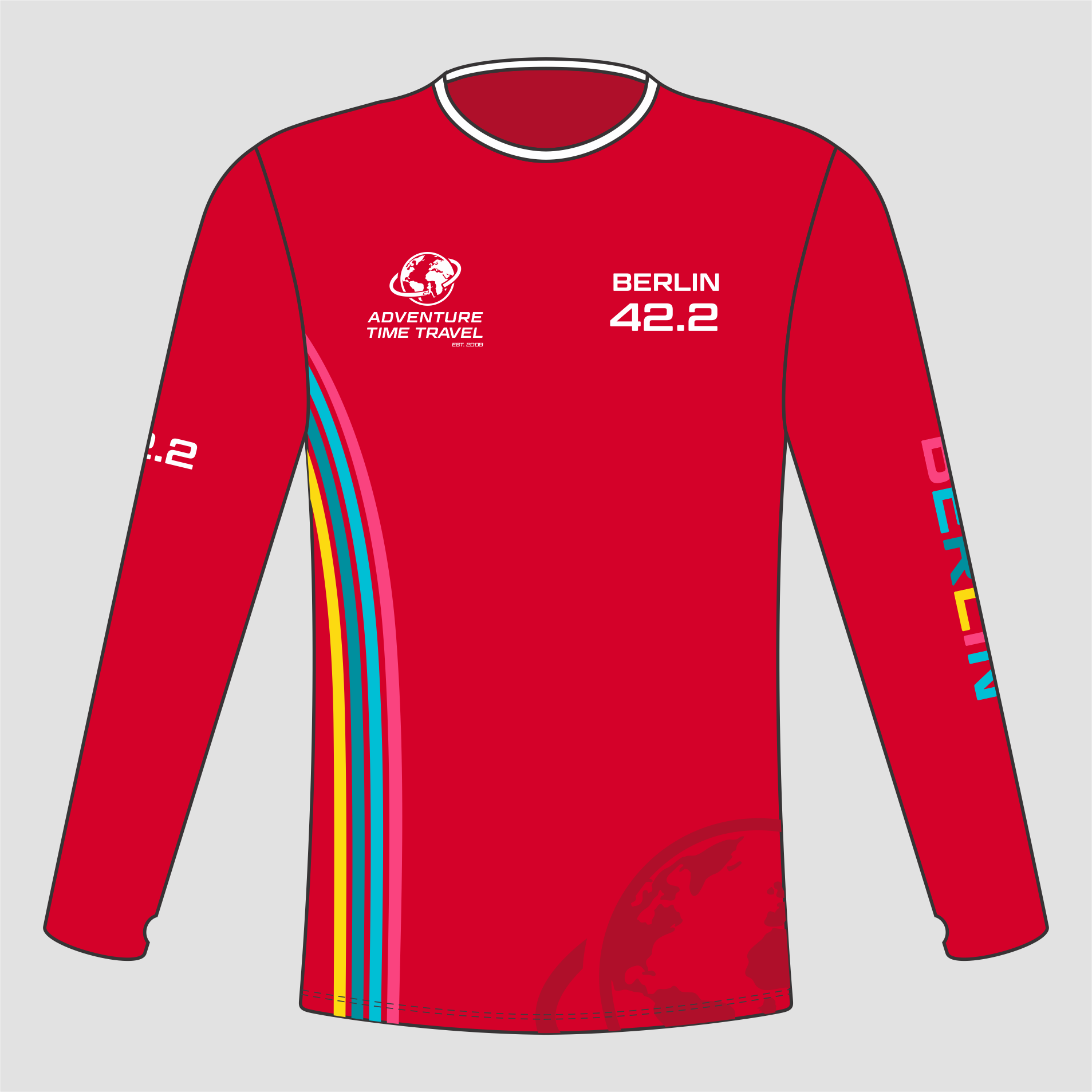 BERLIN Runner ATT Tee Long Sleeve - Only one included in package for Runners