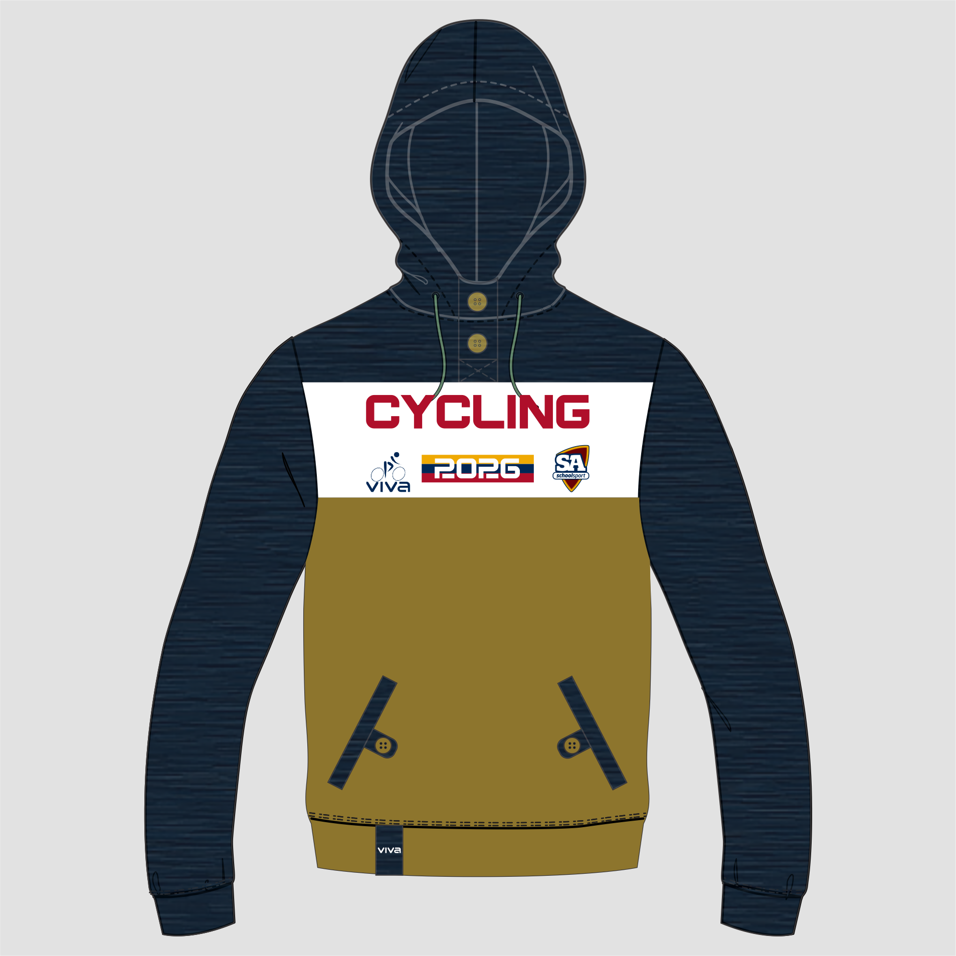 SSSA CYCLING EVENT HOODIE BEIGE ADULT