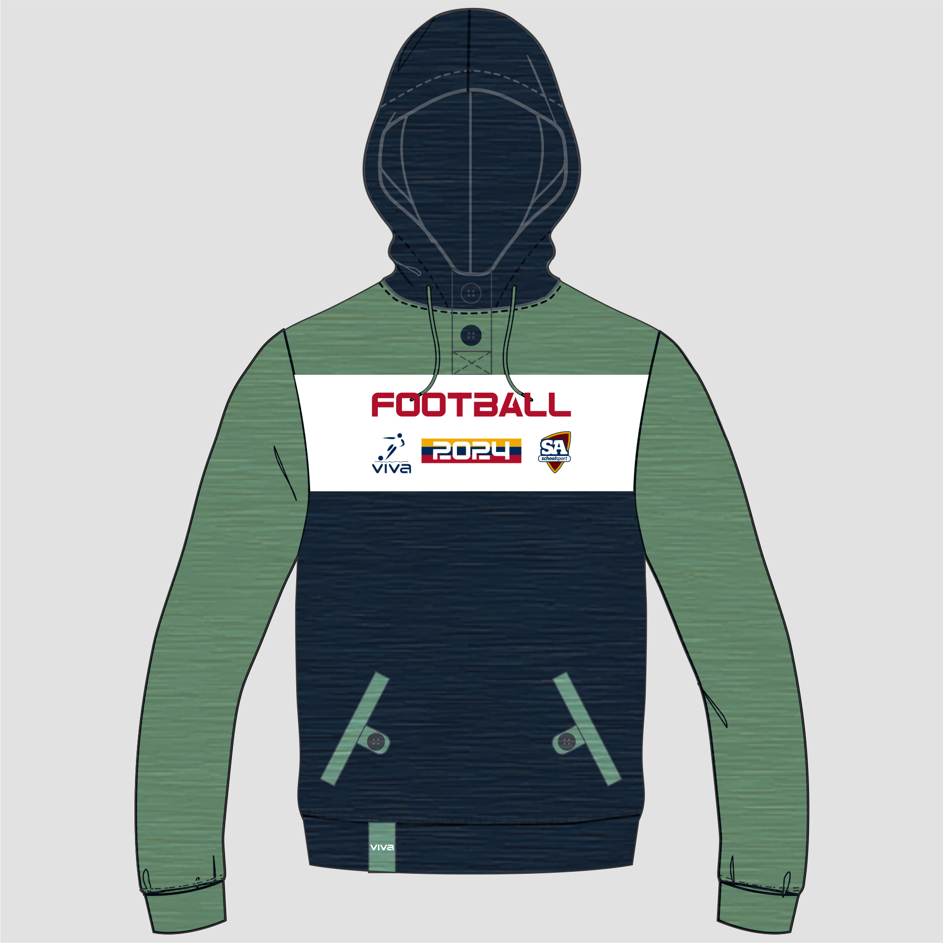 SSSA FOOTBALL (SOCCER) GREEN BLACK ADULTS