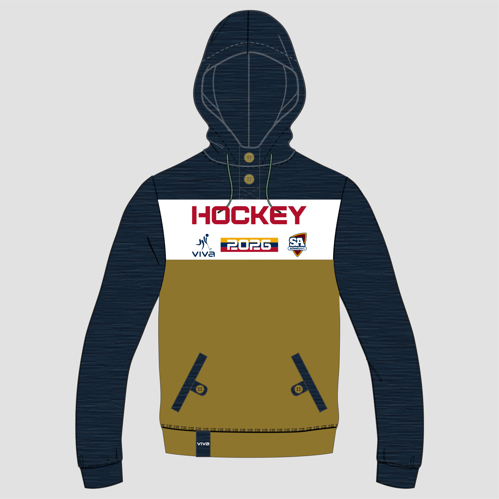 SSSA HOCKEY EVENT HOODIE BEIGE ADULTS