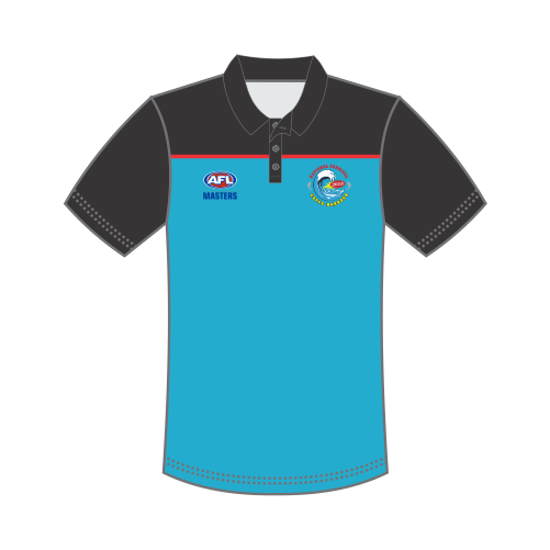 AFL Masters Men's Polo Shirt - Black Sky